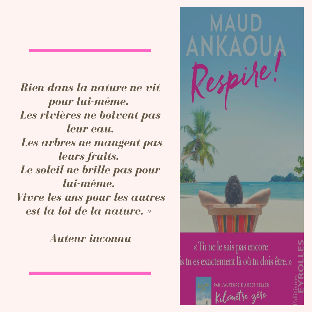 Mon livre du moment: Respire! de Maud Ankaoua
